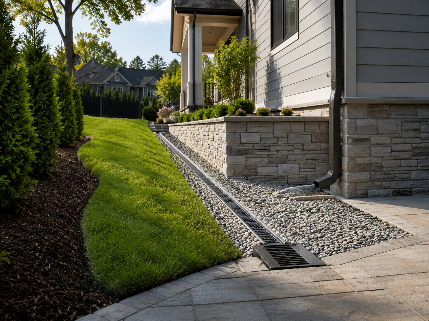 Drainage & Grading installation project
