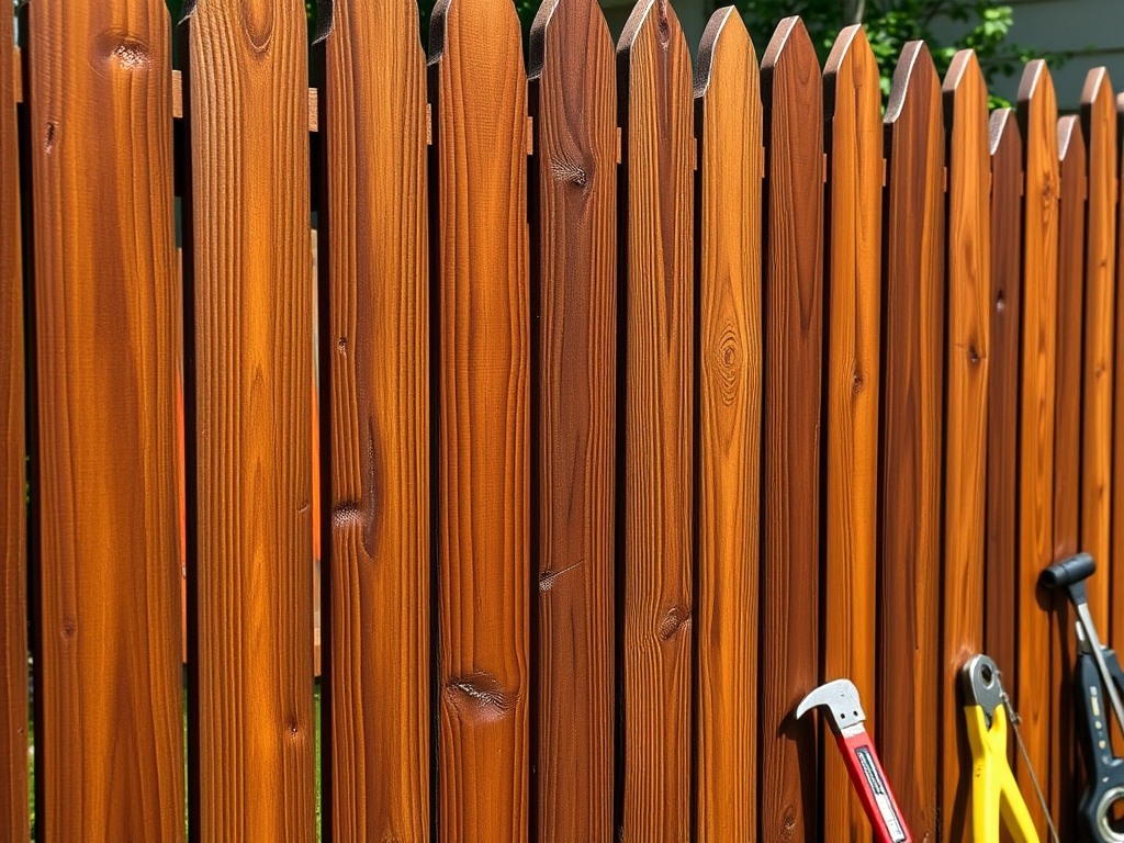 Fence staining & sealing