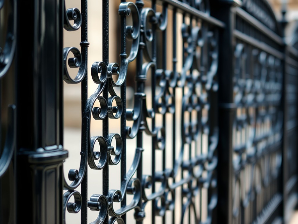 Wrought iron fencing