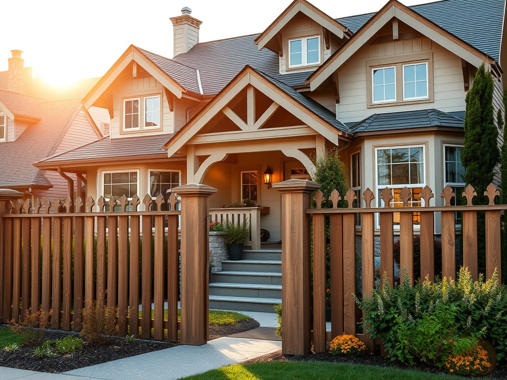 Property fencing with curb appeal