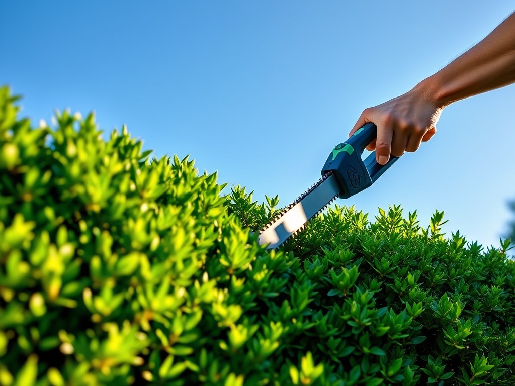 Hedge trimming and landscape maintenance