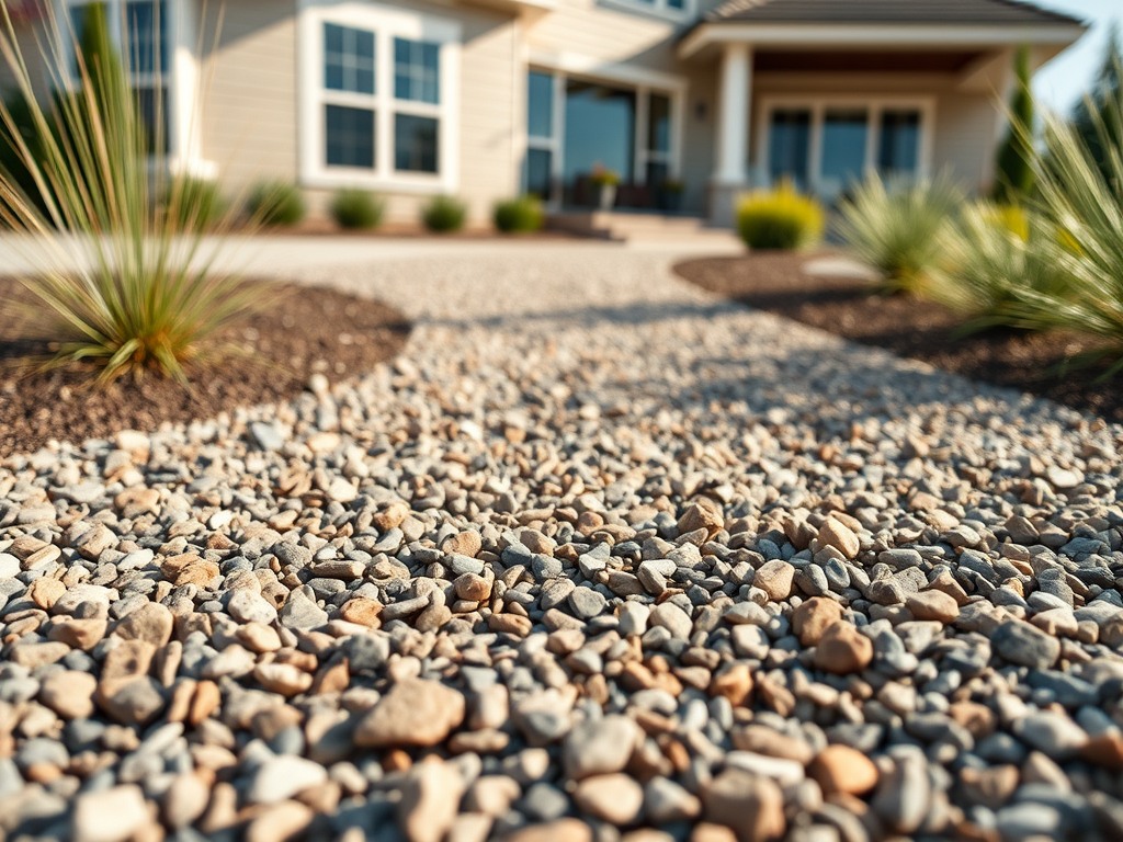 Gravel & crushed stone installation