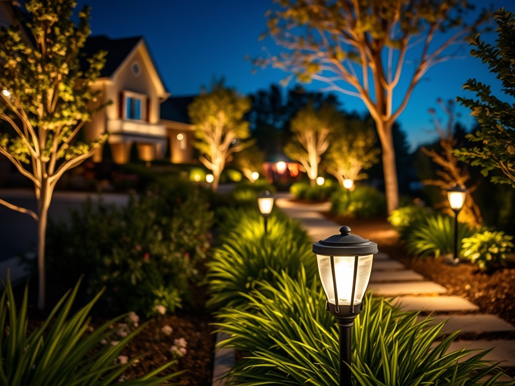 Landscape lighting installation