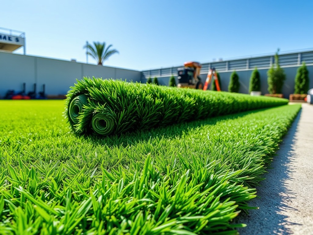 Artificial turf installation